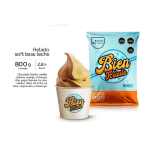 Mezcla de Helados Soft Frutilla 800 gramos MACROFOOD