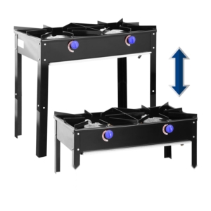 Anafe Alto 2 Q 18 cm ECO Caja Alto/Bajo 12 Kw. 86x43x75/39 Cm -102337 VAG-2ECO GLP VENTUS