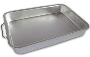 Asadera de Aluminio 40x30x4.8cm Baja P/Hornos Gas-Electrico Espesor 0.5mm - SANTA MARIANA