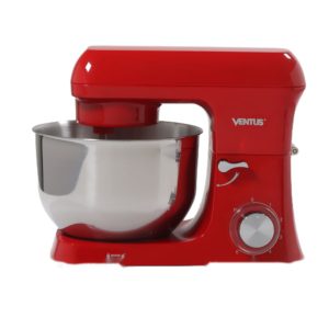 Batidora Pastelera Comercial 05 Lts 6Vel. 1.5Kw  Rojo Harina 1.5Kg/Masa 2Kg  27.4x30.9x33.8 Cm 102141 VBC-5L VENTUS