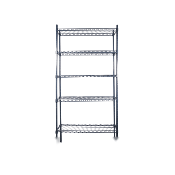 Estantería Epóxica 4 Niveles 152x45x180 cm 250Kgd/Nivel Gris Antibact- 100016 VER 15246 VENTUS