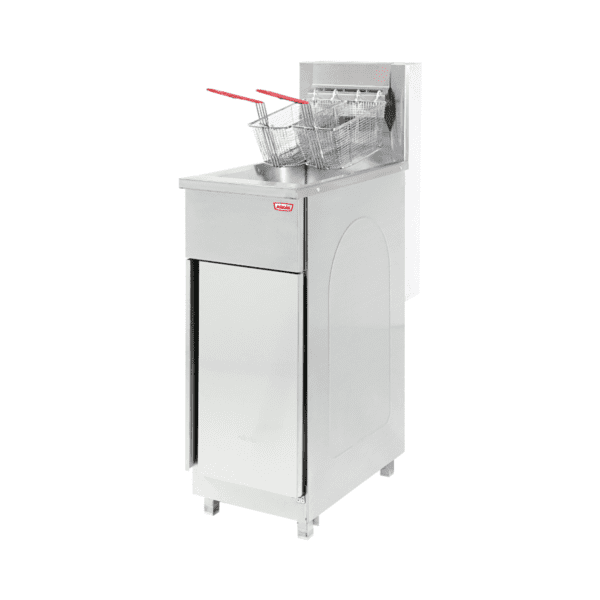 Freidora Industrial a Gas 38 L 3 C. - 2.7Kgs Papas/Canas 30.8 Kw 55x87x116 Cm 6EA60 MAIGAS