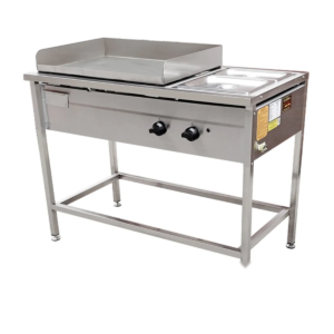 Plancha Churrasquera A Gas 070 X 50 cm C/Anafe 2 Q 15cm Parr 30x50 110x60x85cm - CH702QC COUSIÑO