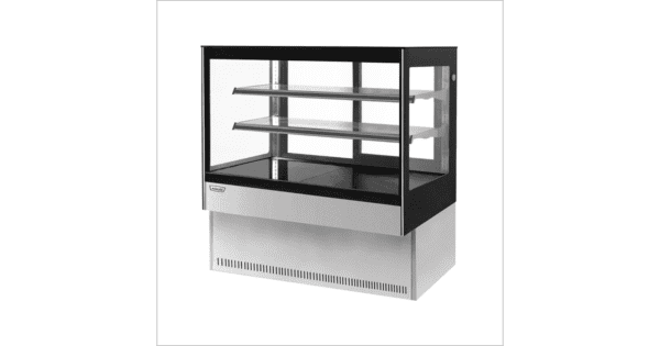 Vitrina Pastelera Recta 2.0 Mts 875Lts Refrig.Ventilada (F.Forzado) 15.21Kwh/dia 2°C/8°C 200x73x123 Cm - HKCS427 MAIGAS