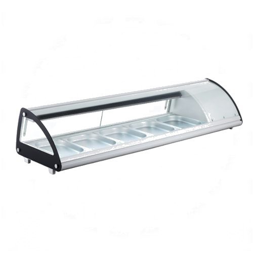 Vitrina Refrigerada para Sushi 3 Dep 1/3 GN Show Case 0.16 Kw 113.1x45x33 cm - VGSD-43 ITA