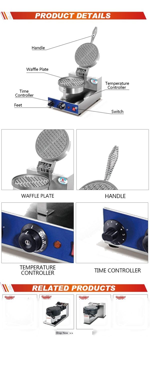 Wafflera 2 Platos - KFB