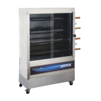 Asador de Pollos 4 Espadas PRN-623N VENTUS