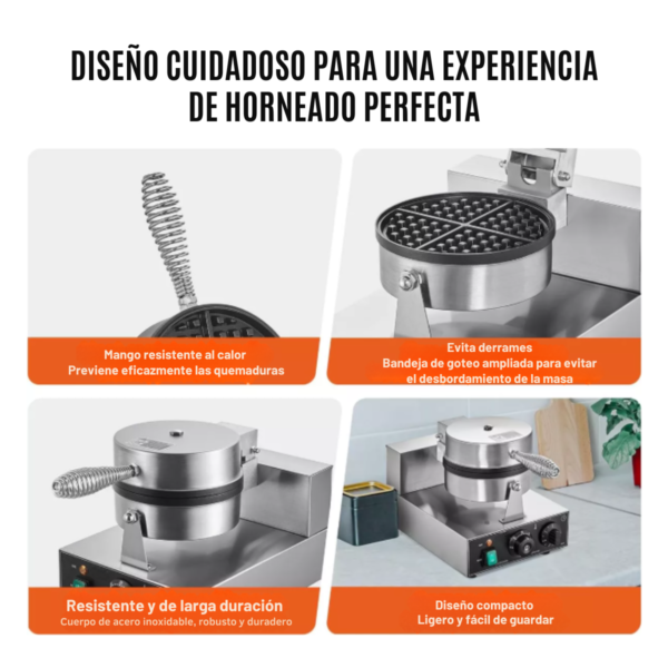 Waflera 1 Plato Eléctrica ECOBECK