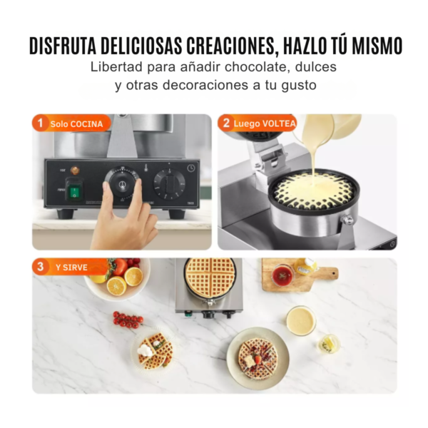Waflera 1 Plato Eléctrica ECOBECK
