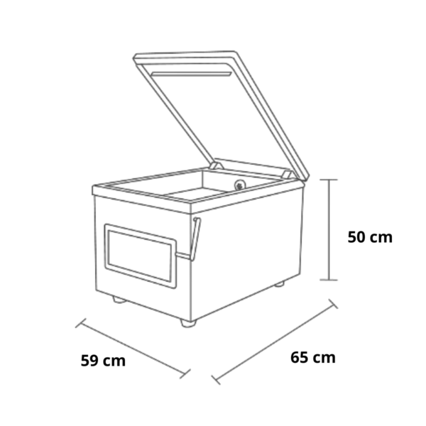 Selladora Al Vacío 20 m3/h 50 cm MAIGAS