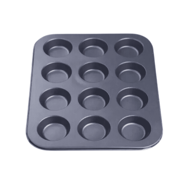 Molde 12 Cupcakes Acero Carbono SANTA MARIANA