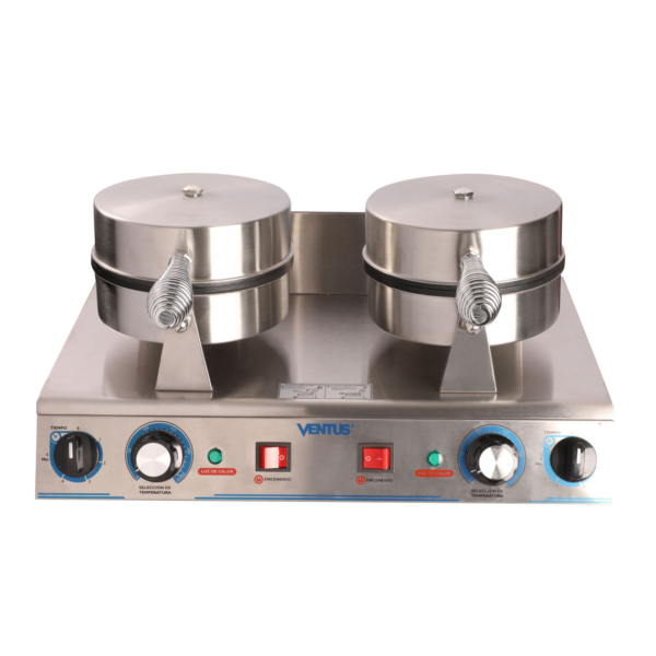 Wafflera Elect. Doble 2.4 Kw/d 50°C/250°C 50x43x25cm - 100909 VWE-2S VENTUS