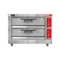 Horno de Piso a Gas 2 Cámaras 58x68 Cm - 80 W 20°C/400°C 175x95x134 Cm HPK-2 IGAHO0046 KITCHENETTE (PARETI)
