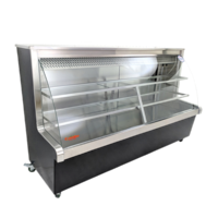 Mesón Refrigerado 2.0 Mts Curvo Deshielo Aut. 1/3Hp 200x75x126cm - MRC200 COUSIÑO