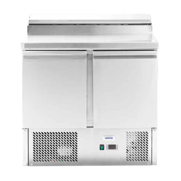 Mesón Saladette 2 Ptas Cub/A.Inox 240Lts 5Dep GN1/6x15 4Kw/d 90x70x95 Cm- 100647 VMRSL-370 BENEFIT VENTUS