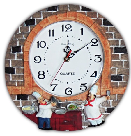 Reloj Cocina Chefs Ceramica 29x29 Cm 500211 SANTA MARIANA