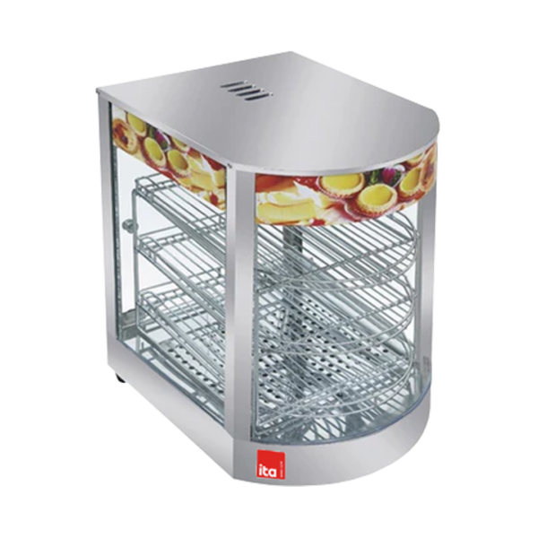 Vitrina Mantenedora De Calor 1 Bandeja 2 Niveles NEGRO 38x46x60 Cm 0.5Kw- Mod ET-DH-1P - 1-4518F FRIGONOR
