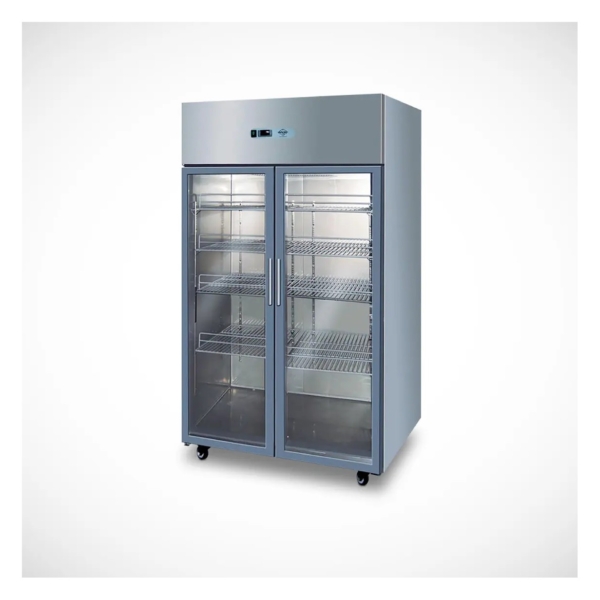 Congelador Vertical 1000Lts 1 Cuerpo 2 Ptas Vidrio 8 Rep. F.