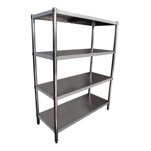Estantería 4 Niveles 120 cm Acero Inoxidable ECOBECK